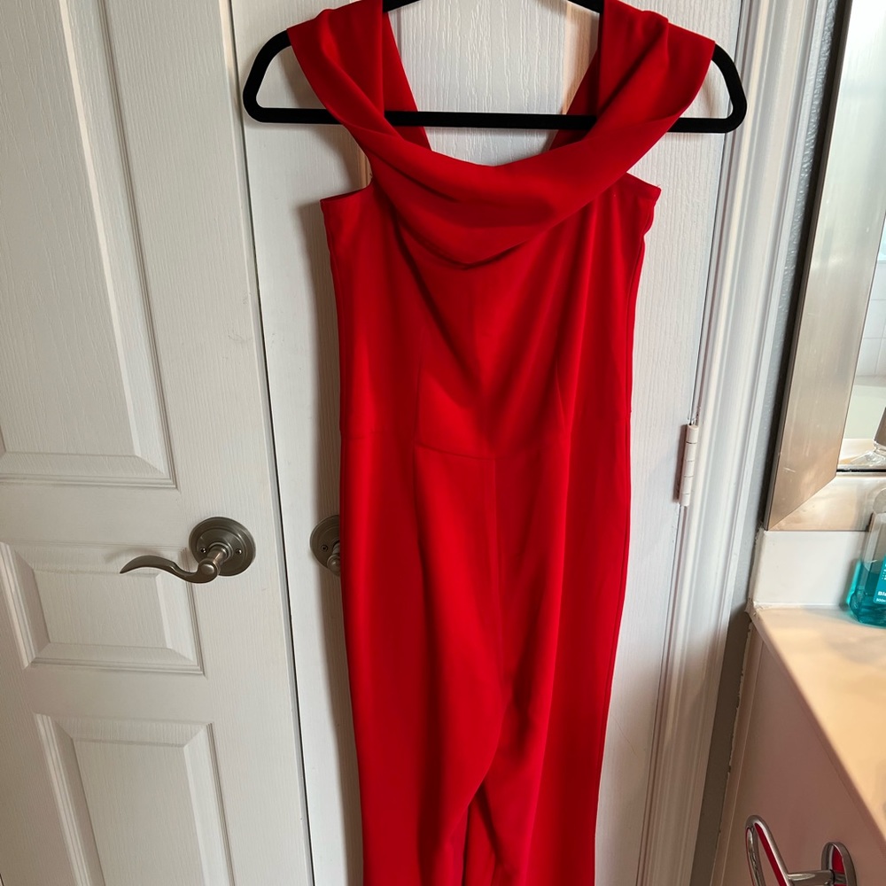 Revolve red jumpsuit